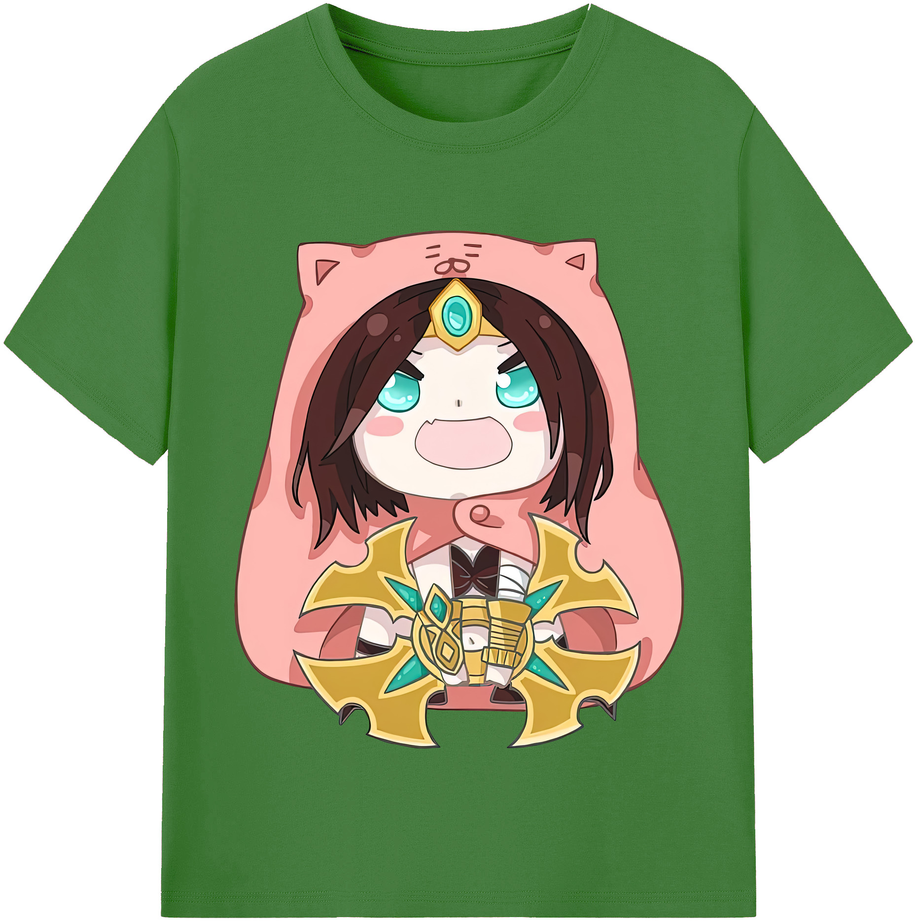 （画像用） リーグ・オブ・レジェンド League of Legends LOL レディースカジュアルプリントTシャツ（綿100％）